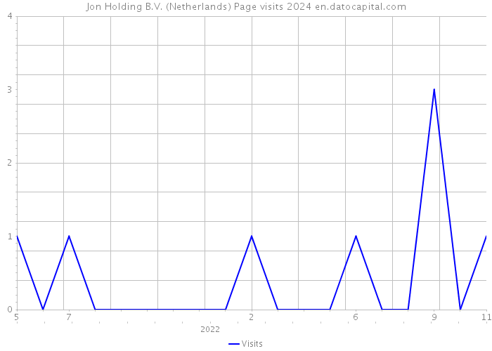 Jon Holding B.V. (Netherlands) Page visits 2024 