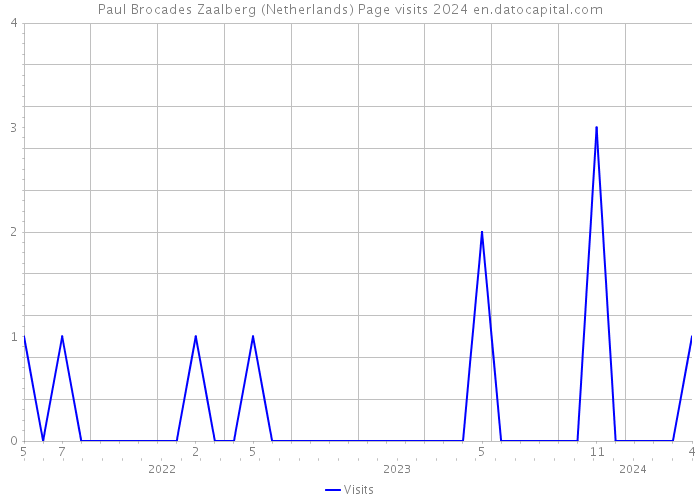 Paul Brocades Zaalberg (Netherlands) Page visits 2024 