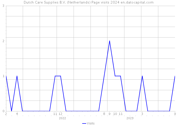 Dutch Care Supplies B.V. (Netherlands) Page visits 2024 