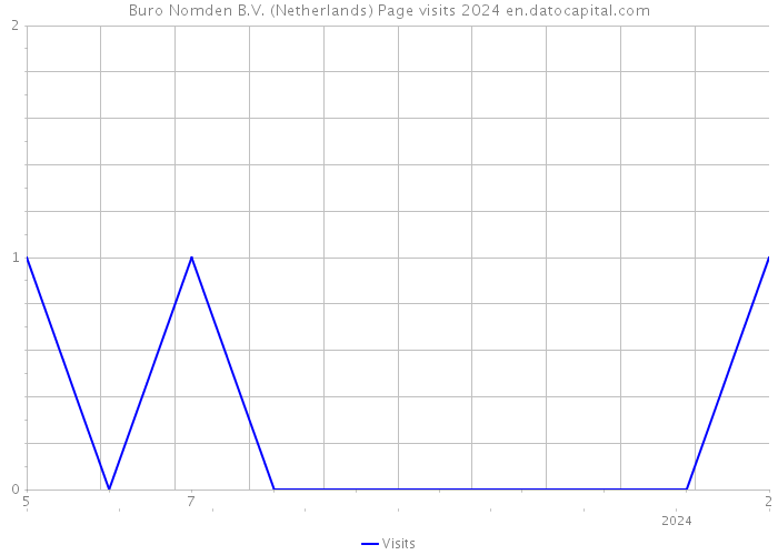 Buro Nomden B.V. (Netherlands) Page visits 2024 