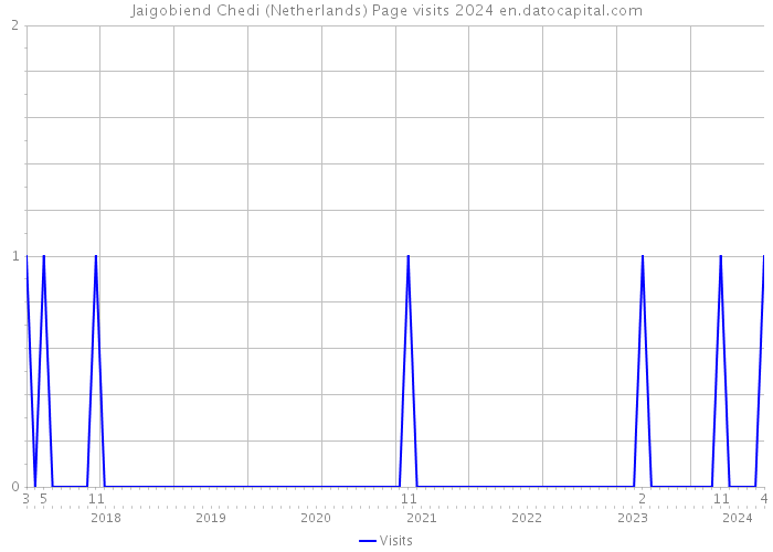 Jaigobiend Chedi (Netherlands) Page visits 2024 