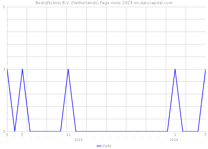 BedrijfsUnits B.V. (Netherlands) Page visits 2024 