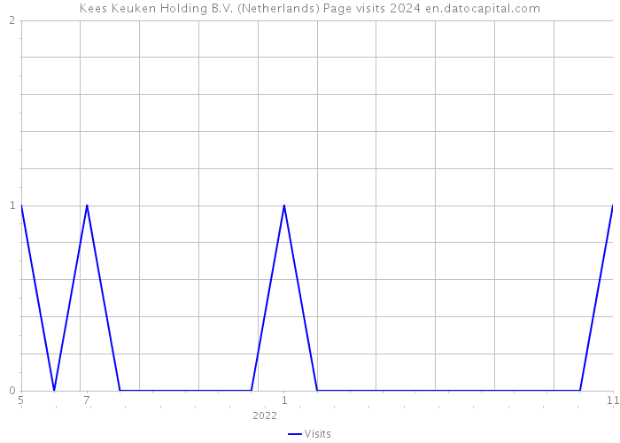 Kees Keuken Holding B.V. (Netherlands) Page visits 2024 