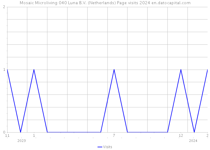 Mosaic Microliving 040 Luna B.V. (Netherlands) Page visits 2024 