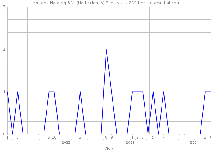 Anodos Holding B.V. (Netherlands) Page visits 2024 