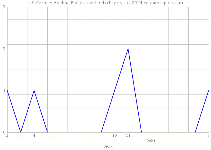 NSI German Holding B.V. (Netherlands) Page visits 2024 