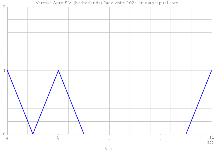 Vermue Agro B.V. (Netherlands) Page visits 2024 