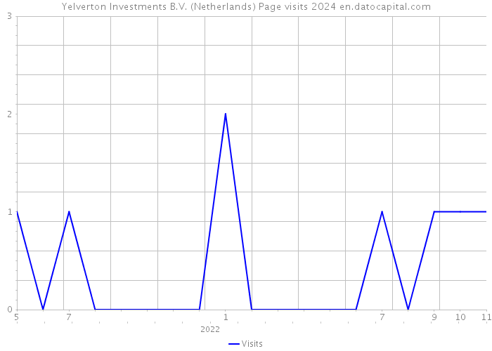 Yelverton Investments B.V. (Netherlands) Page visits 2024 