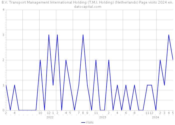 B.V. Transport Management International Holding (T.M.I. Holding) (Netherlands) Page visits 2024 