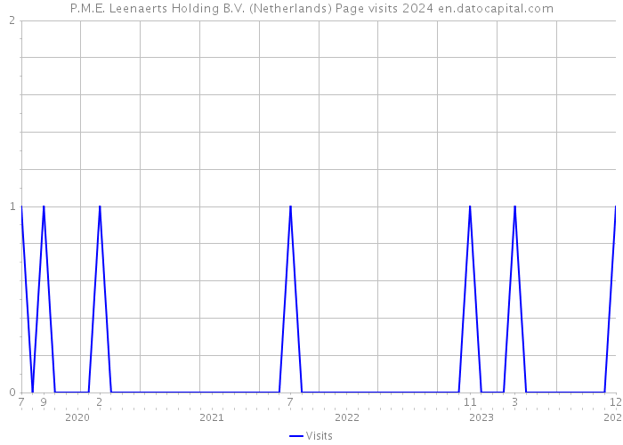 P.M.E. Leenaerts Holding B.V. (Netherlands) Page visits 2024 