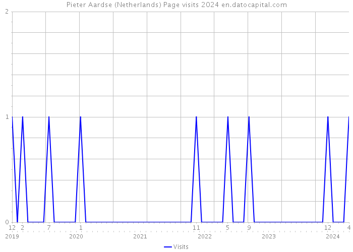 Pieter Aardse (Netherlands) Page visits 2024 