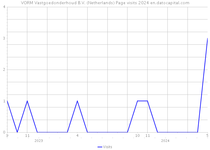 VORM Vastgoedonderhoud B.V. (Netherlands) Page visits 2024 