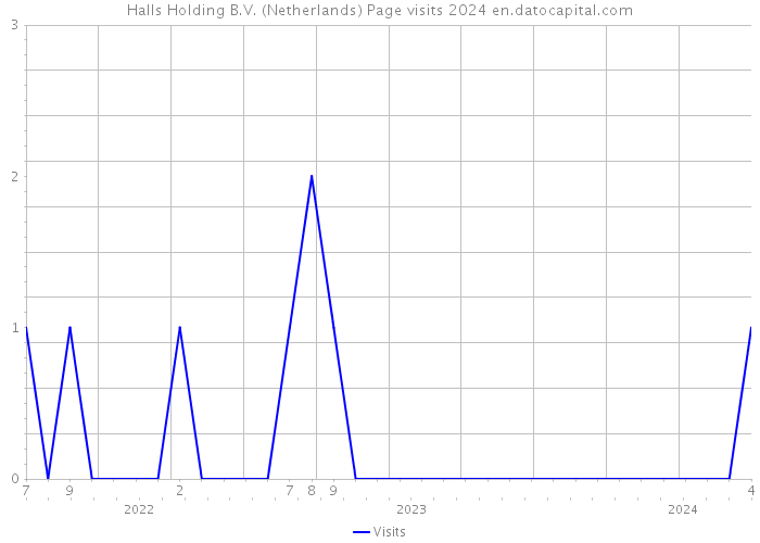 Halls Holding B.V. (Netherlands) Page visits 2024 