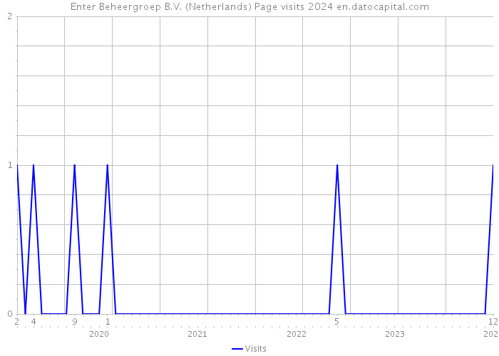 Enter Beheergroep B.V. (Netherlands) Page visits 2024 