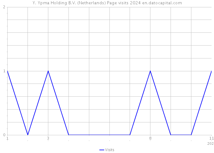 Y. Ypma Holding B.V. (Netherlands) Page visits 2024 