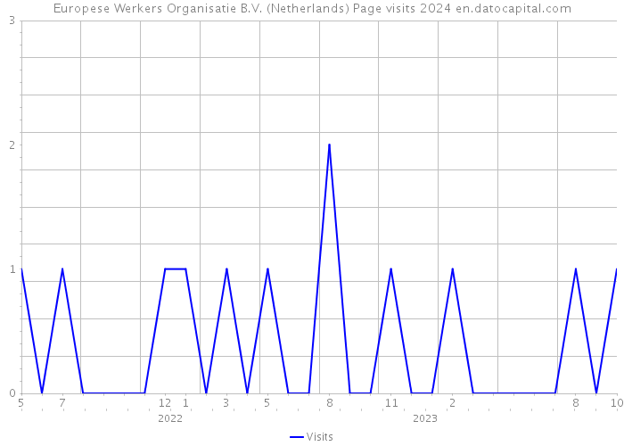 Europese Werkers Organisatie B.V. (Netherlands) Page visits 2024 
