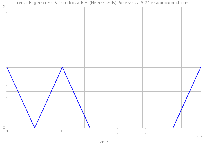 Trento Engineering & Protobouw B.V. (Netherlands) Page visits 2024 