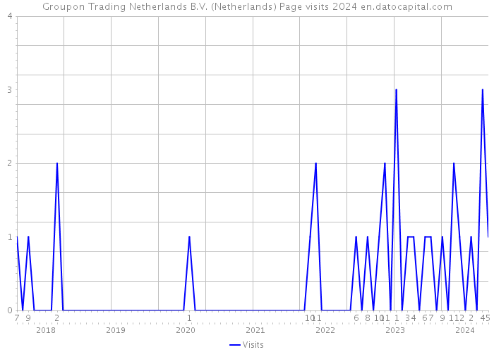 Groupon Trading Netherlands B.V. (Netherlands) Page visits 2024 