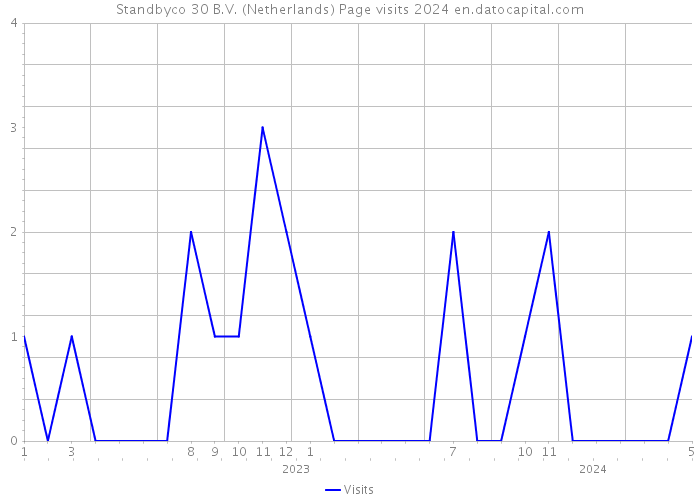 Standbyco 30 B.V. (Netherlands) Page visits 2024 