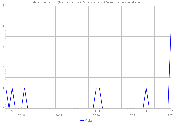 Hilde Flameling (Netherlands) Page visits 2024 
