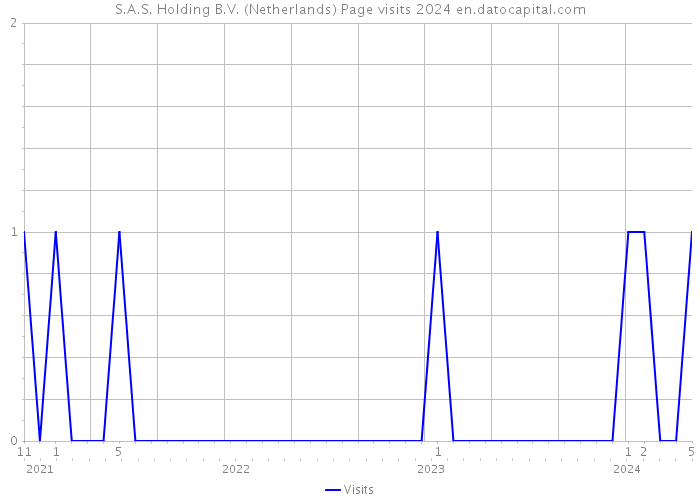 S.A.S. Holding B.V. (Netherlands) Page visits 2024 