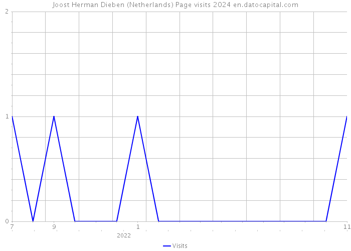 Joost Herman Dieben (Netherlands) Page visits 2024 
