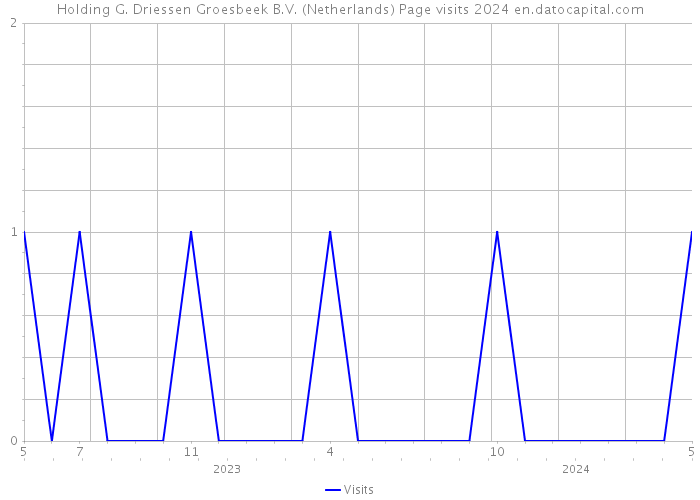 Holding G. Driessen Groesbeek B.V. (Netherlands) Page visits 2024 