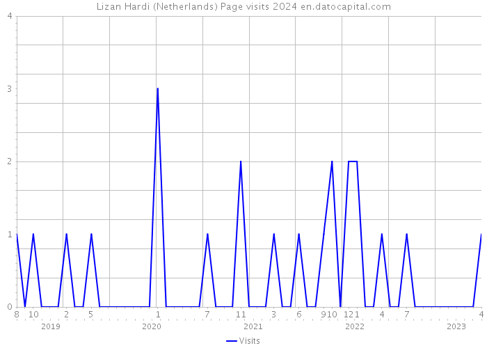 Lizan Hardi (Netherlands) Page visits 2024 