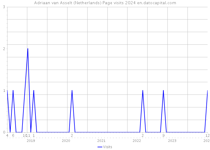 Adriaan van Asselt (Netherlands) Page visits 2024 
