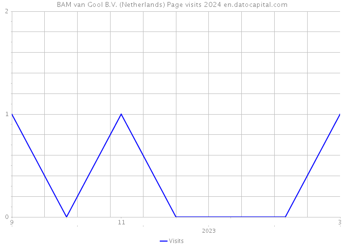 BAM van Gool B.V. (Netherlands) Page visits 2024 
