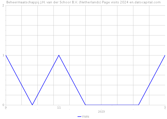 Beheermaatschappij J.H. van der Schoor B.V. (Netherlands) Page visits 2024 