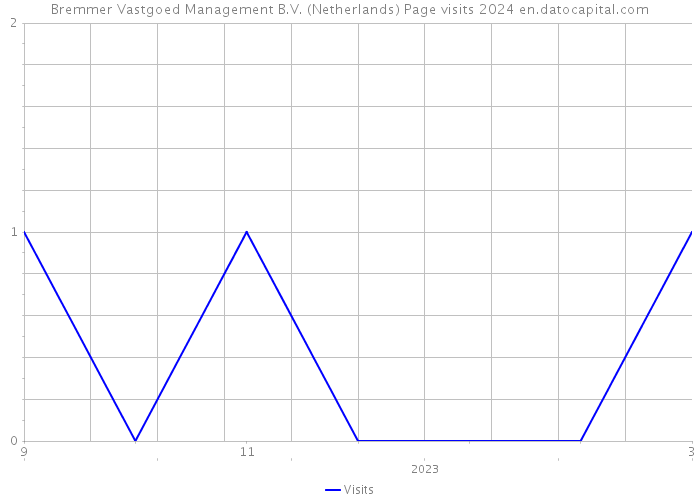 Bremmer Vastgoed Management B.V. (Netherlands) Page visits 2024 