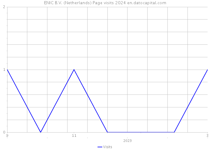 ENIC B.V. (Netherlands) Page visits 2024 