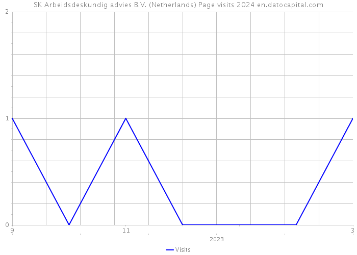 SK Arbeidsdeskundig advies B.V. (Netherlands) Page visits 2024 