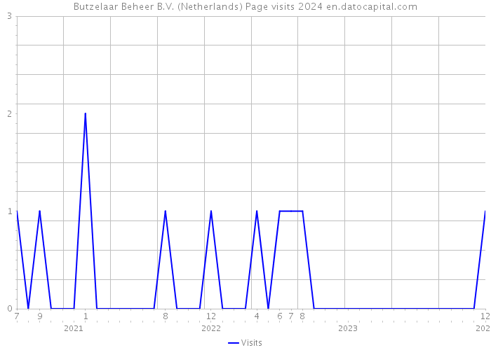 Butzelaar Beheer B.V. (Netherlands) Page visits 2024 