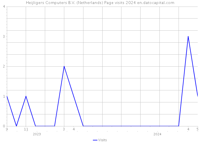 Heijligers Computers B.V. (Netherlands) Page visits 2024 