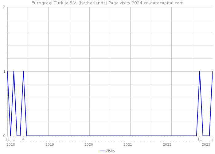 Eurogroei Turkije B.V. (Netherlands) Page visits 2024 