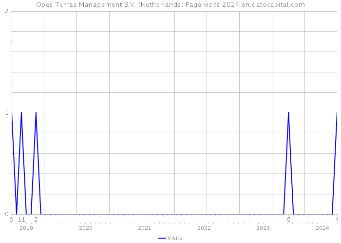 Opes Terrae Management B.V. (Netherlands) Page visits 2024 