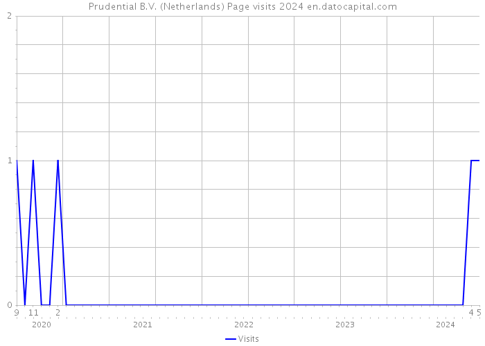 Prudential B.V. (Netherlands) Page visits 2024 