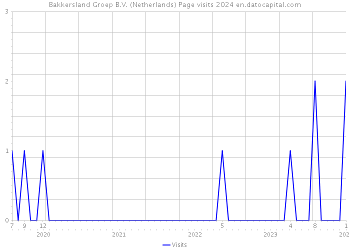 Bakkersland Groep B.V. (Netherlands) Page visits 2024 