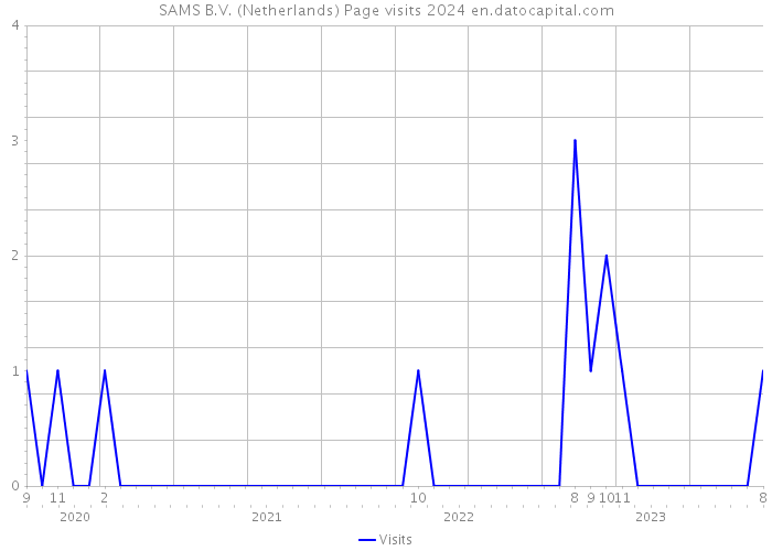 SAMS B.V. (Netherlands) Page visits 2024 