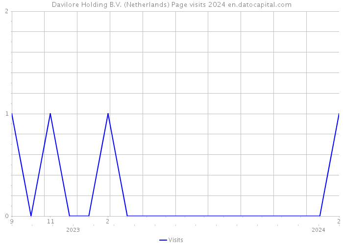 Davilore Holding B.V. (Netherlands) Page visits 2024 