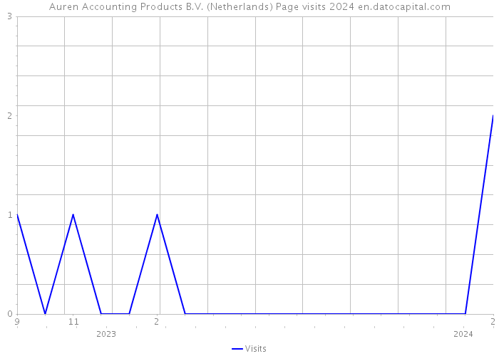 Auren Accounting Products B.V. (Netherlands) Page visits 2024 