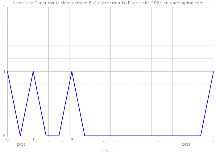 Ardet Nec Consumitur Management B.V. (Netherlands) Page visits 2024 