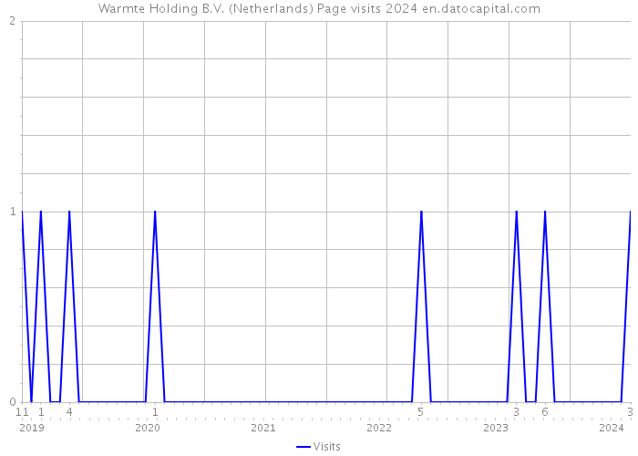 Warmte Holding B.V. (Netherlands) Page visits 2024 