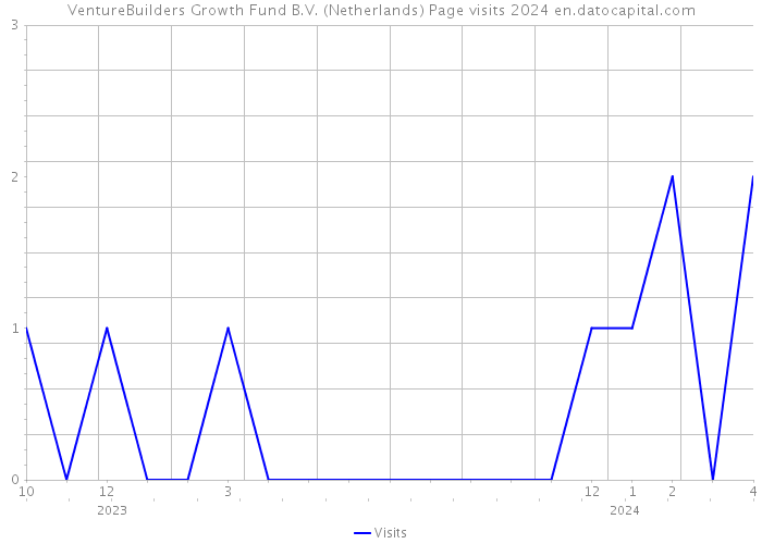 VentureBuilders Growth Fund B.V. (Netherlands) Page visits 2024 