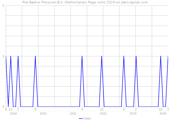 Piet Bakker Pensioen B.V. (Netherlands) Page visits 2024 