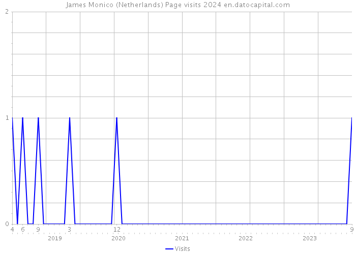 James Monico (Netherlands) Page visits 2024 