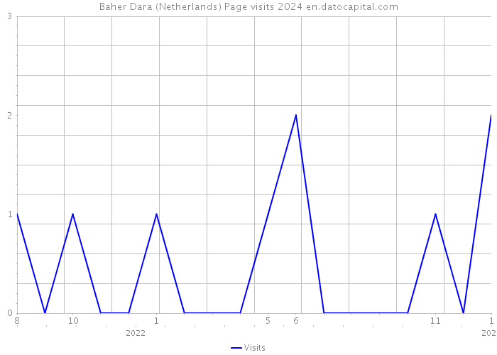 Baher Dara (Netherlands) Page visits 2024 