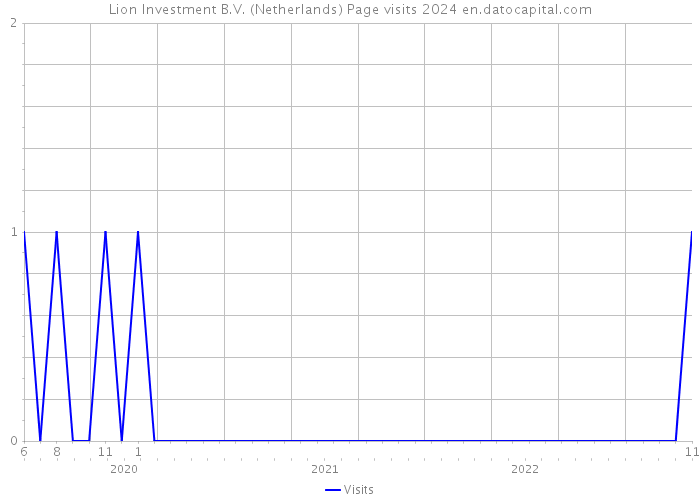 Lion Investment B.V. (Netherlands) Page visits 2024 